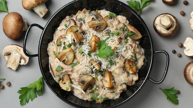 Button Mushroom Dish